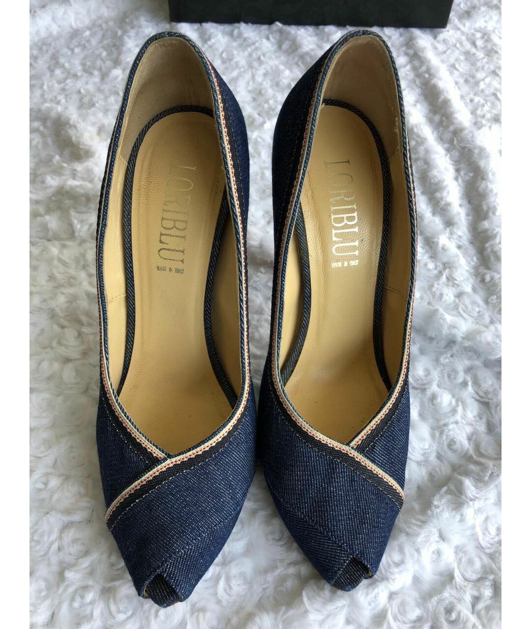 LORIBLU Синие текстильные туфли, фото 2