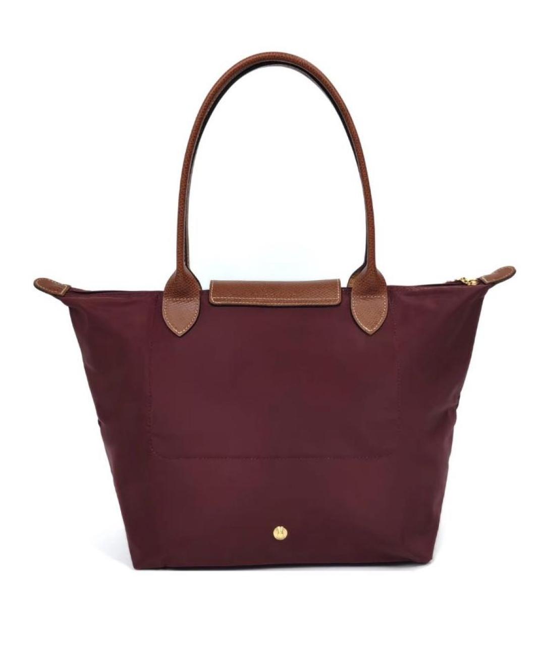 LONGCHAMP Бордовая сумка тоут, фото 4