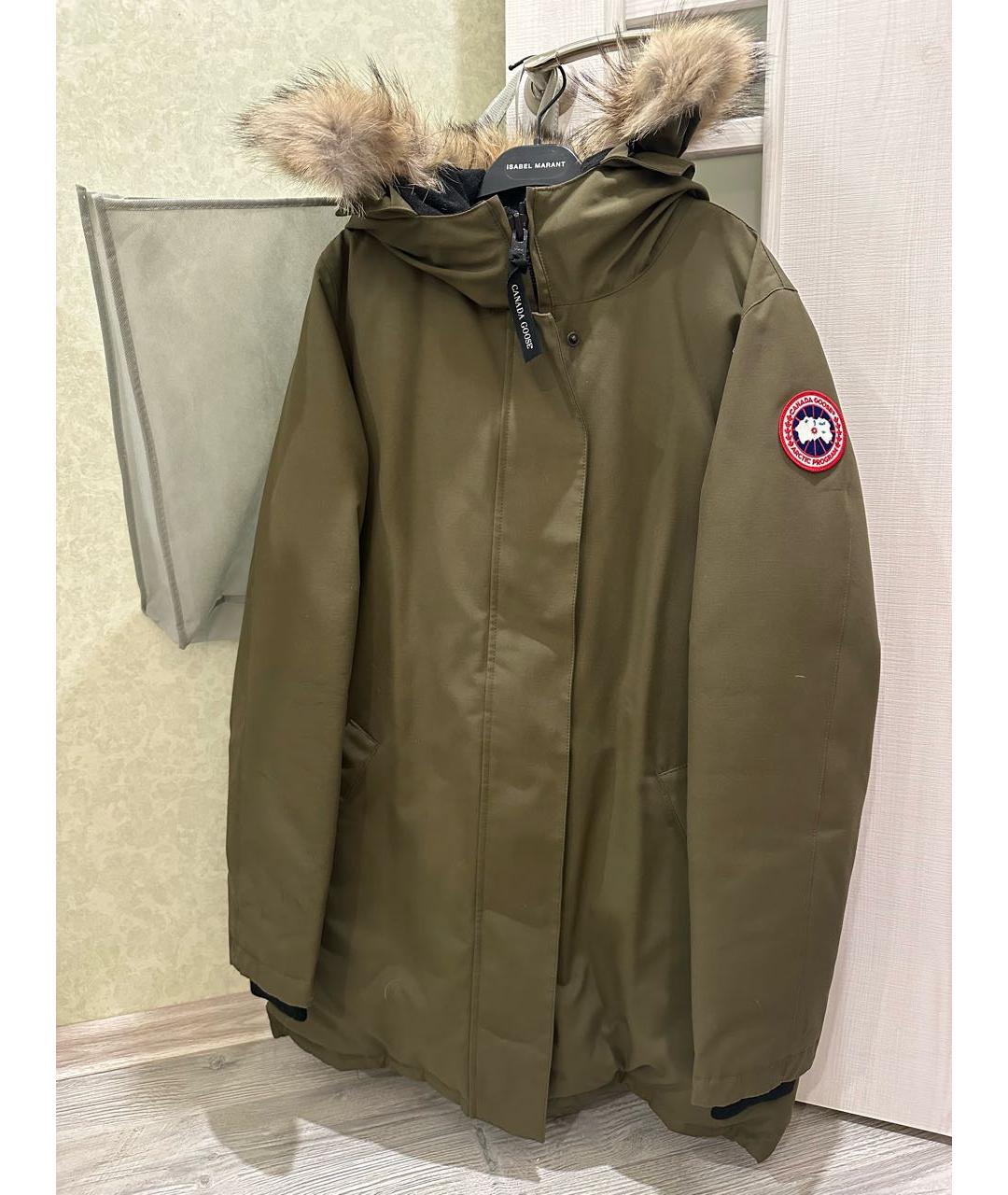 CANADA GOOSE Хаки полиэстеровая парка, фото 2