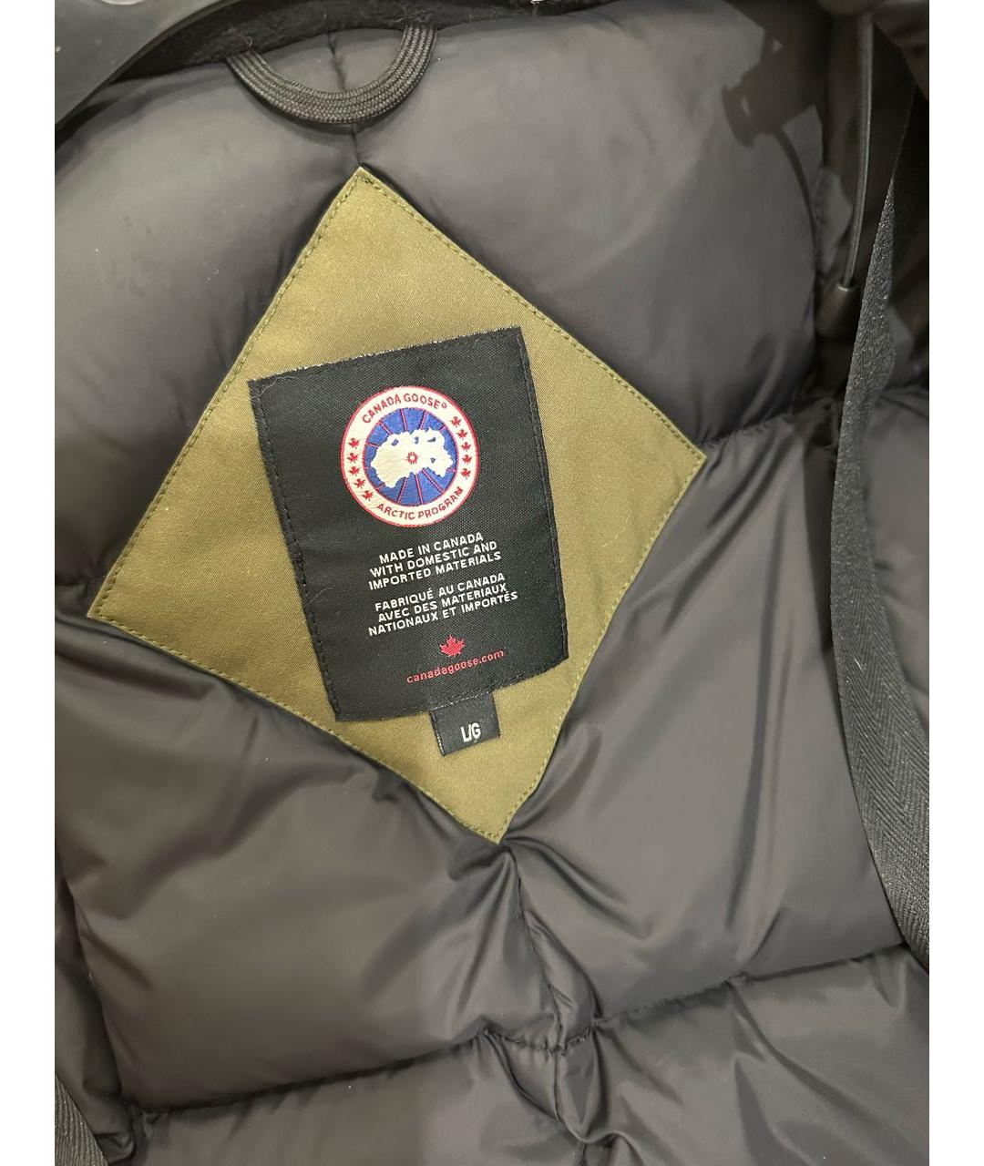 CANADA GOOSE Хаки полиэстеровая парка, фото 4