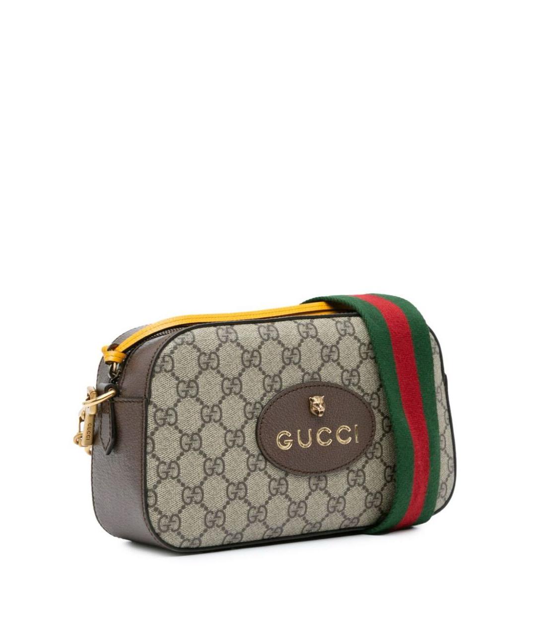 GUCCI Бежевая кожаная сумка через плечо, фото 1