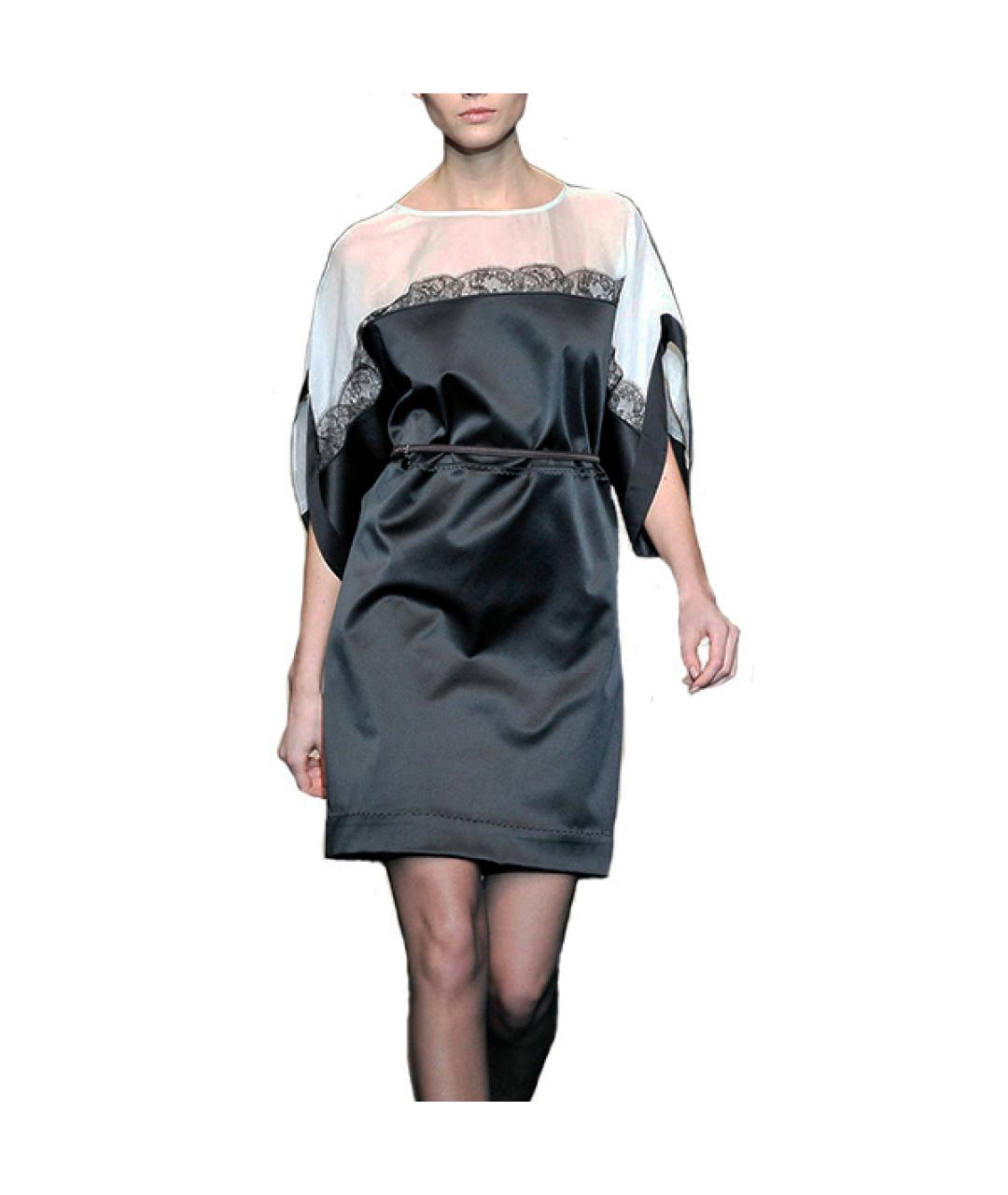 STELLA MCCARTNEY Черное полиэстеровое коктейльное платье, фото 4