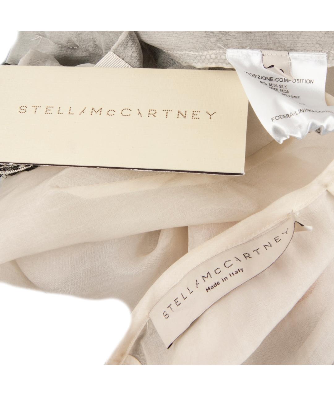 STELLA MCCARTNEY Белая шелковая блузы, фото 4