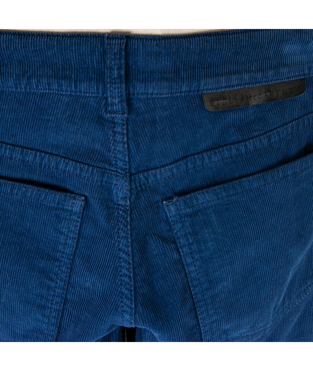 STELLA MCCARTNEY Синие хлопко-эластановые прямые джинсы, фото 4