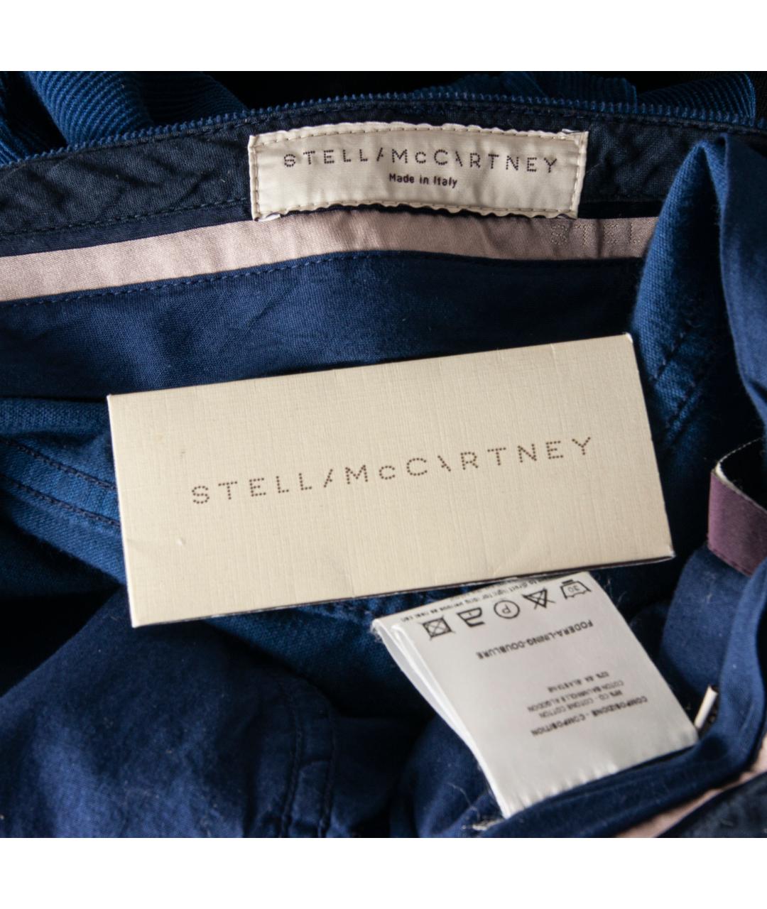 STELLA MCCARTNEY Синие хлопко-эластановые прямые джинсы, фото 5