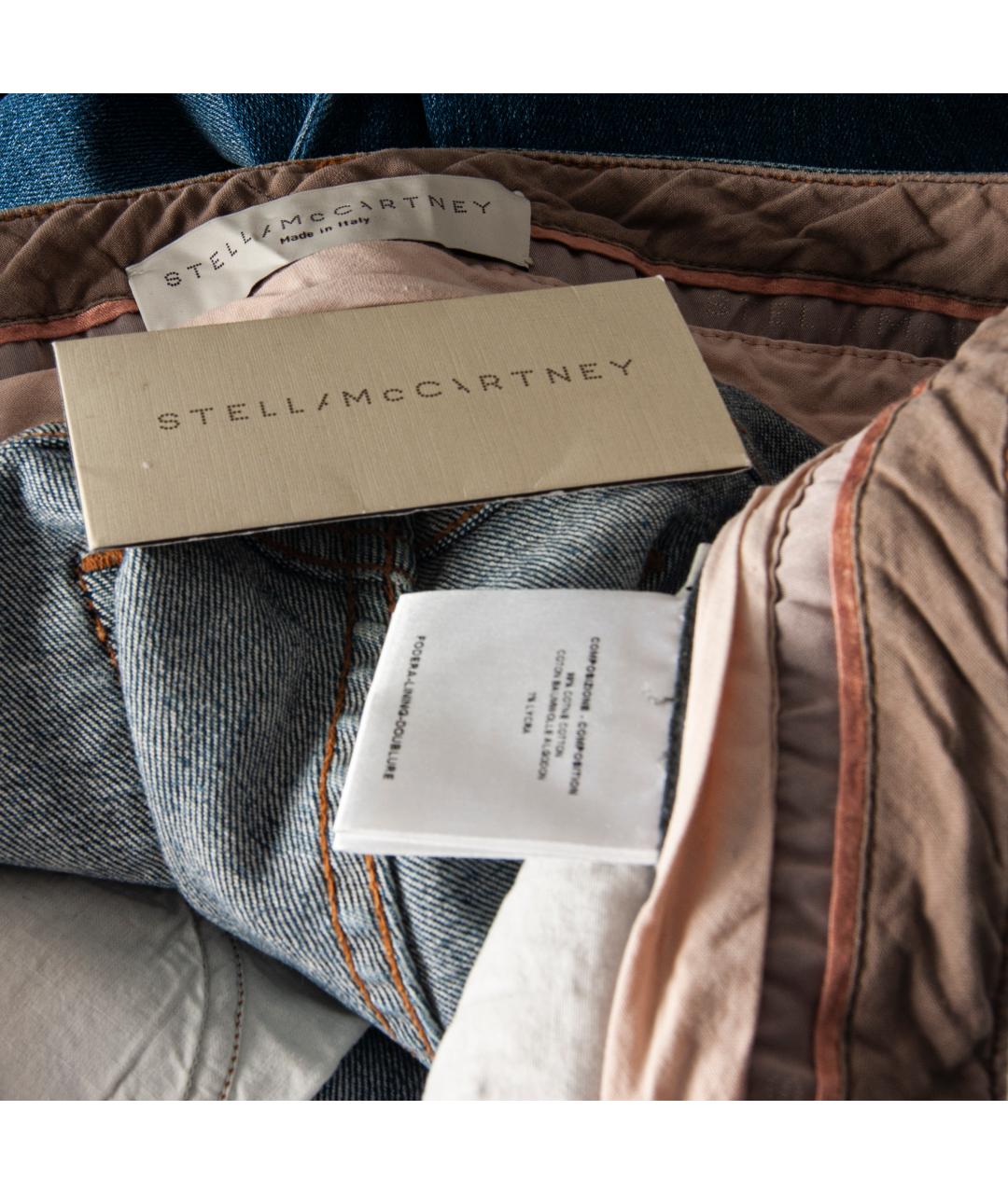 STELLA MCCARTNEY Синие хлопко-эластановые джинсы слим, фото 5