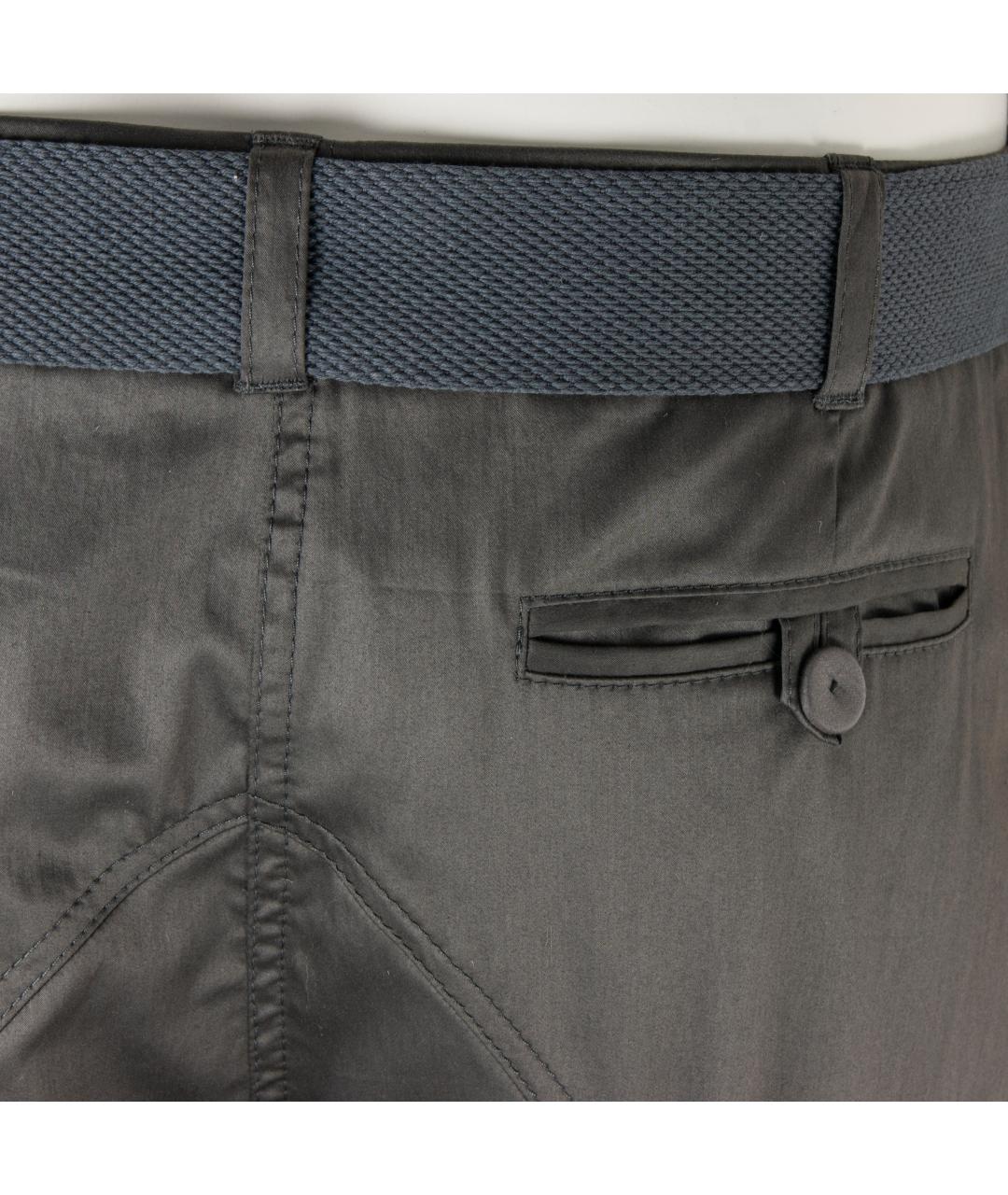 STELLA MCCARTNEY Антрацитовые хлопковые брюки широкие, фото 5