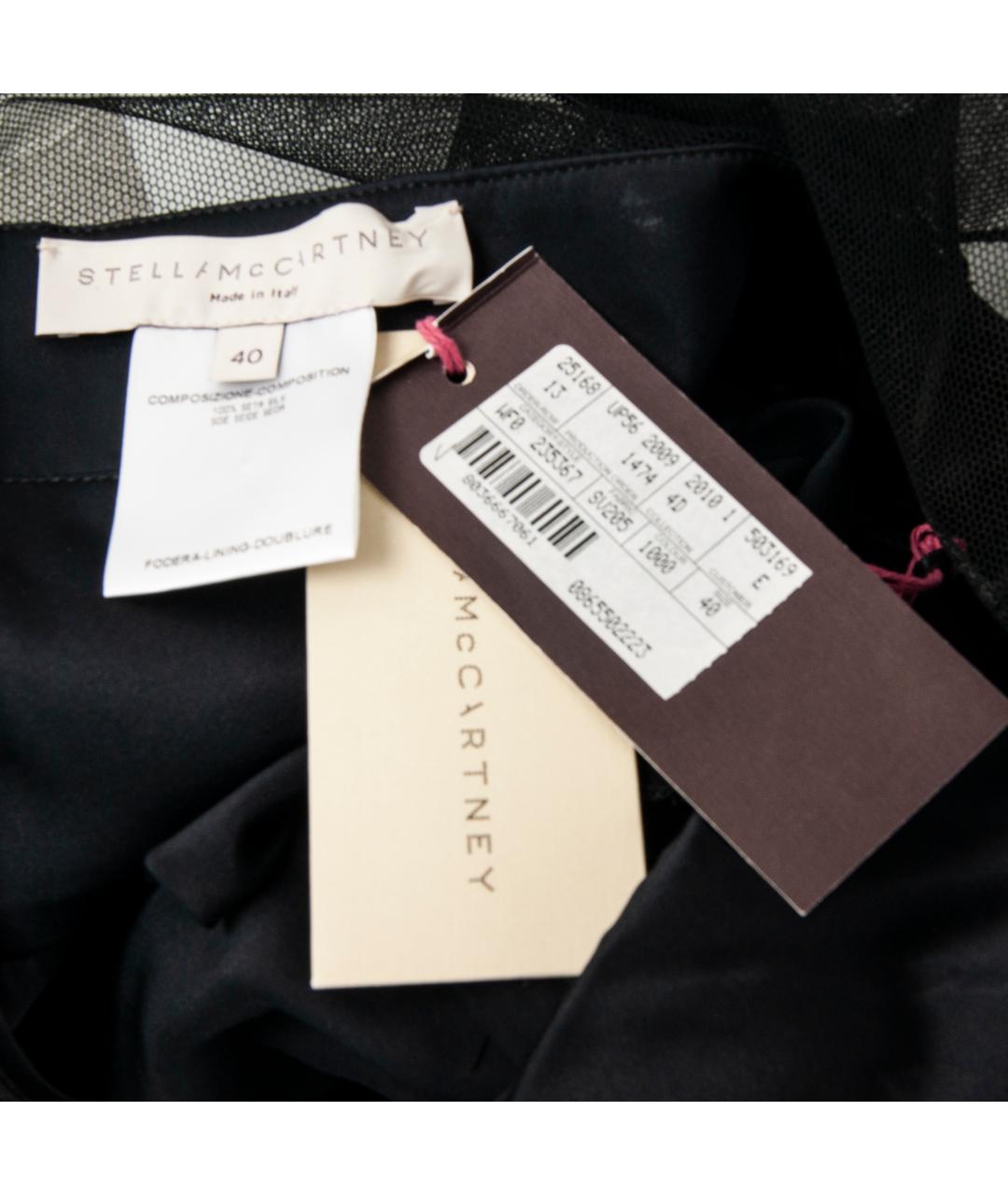 STELLA MCCARTNEY Черное шелковое вечернее платье, фото 4