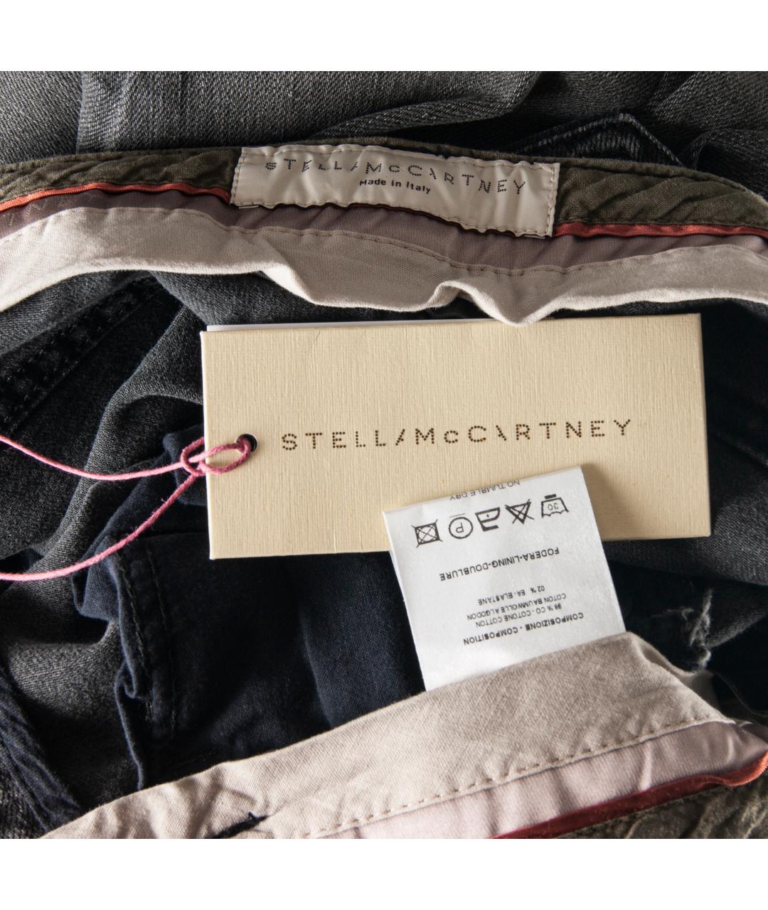 STELLA MCCARTNEY Серые хлопко-эластановые джинсы слим, фото 5