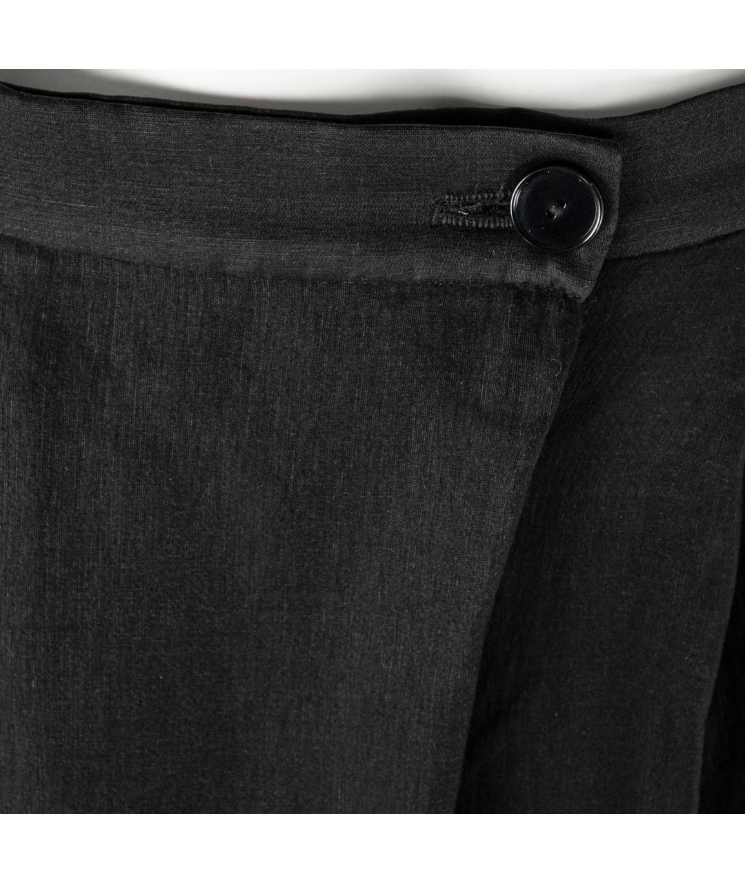 STELLA MCCARTNEY Черные льняные брюки широкие, фото 2