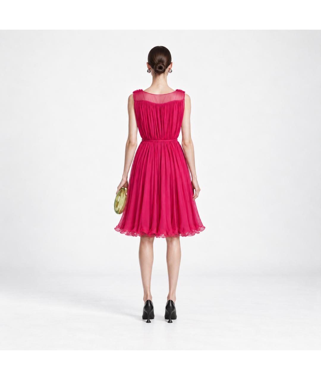 STELLA MCCARTNEY Красное полиэстеровое коктейльное платье, фото 5