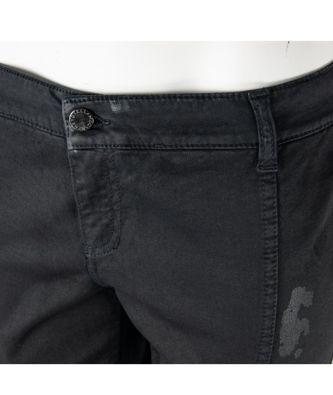 STELLA MCCARTNEY Черные хлопко-эластановые джинсы слим, фото 2