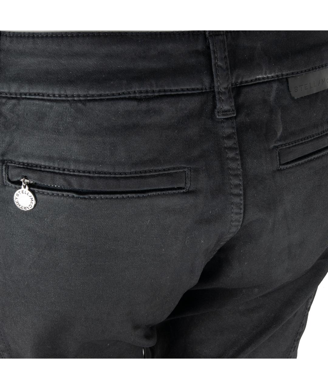 STELLA MCCARTNEY Черные хлопко-эластановые джинсы слим, фото 5