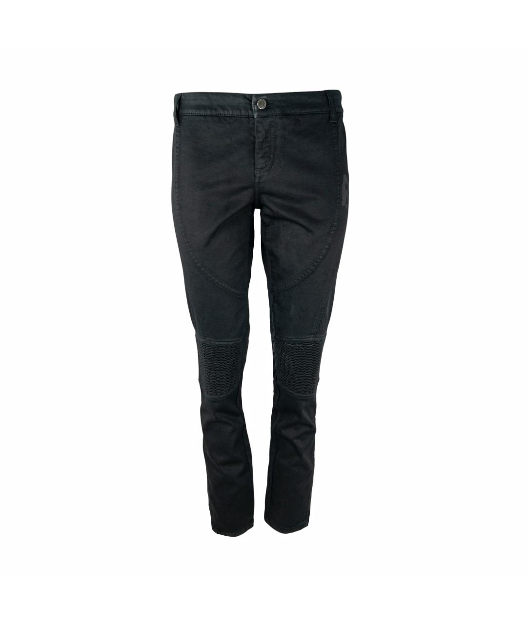 STELLA MCCARTNEY Черные хлопко-эластановые джинсы слим, фото 1