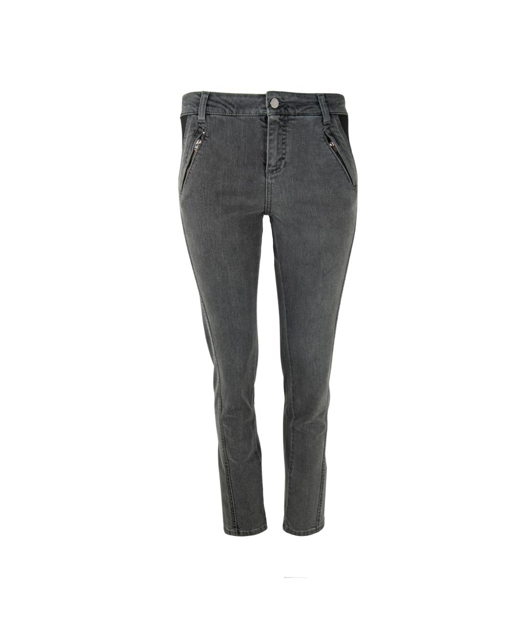 STELLA MCCARTNEY Серые хлопко-эластановые джинсы слим, фото 1