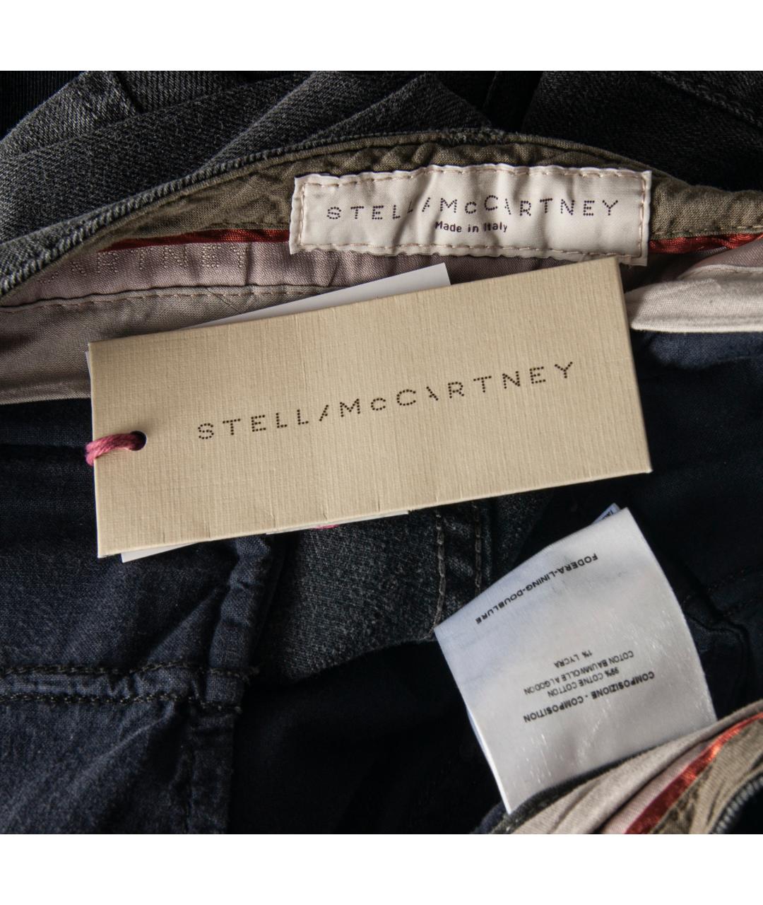 STELLA MCCARTNEY Серые хлопко-эластановые джинсы слим, фото 5