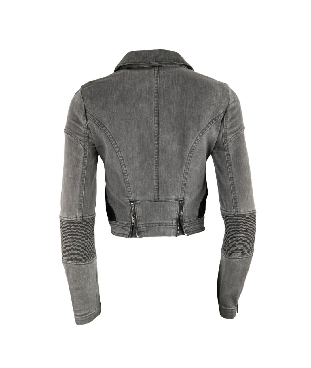 STELLA MCCARTNEY Серая хлопко-эластановая куртка, фото 3