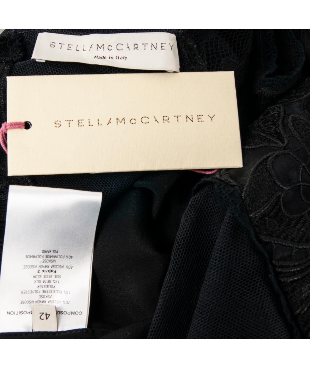 STELLA MCCARTNEY Черное вискозное вечернее платье, фото 4