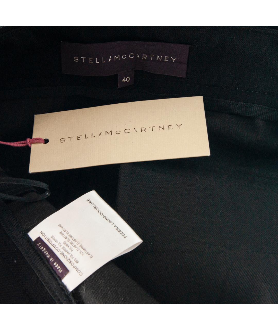 STELLA MCCARTNEY Черные полиамидовые прямые брюки, фото 5