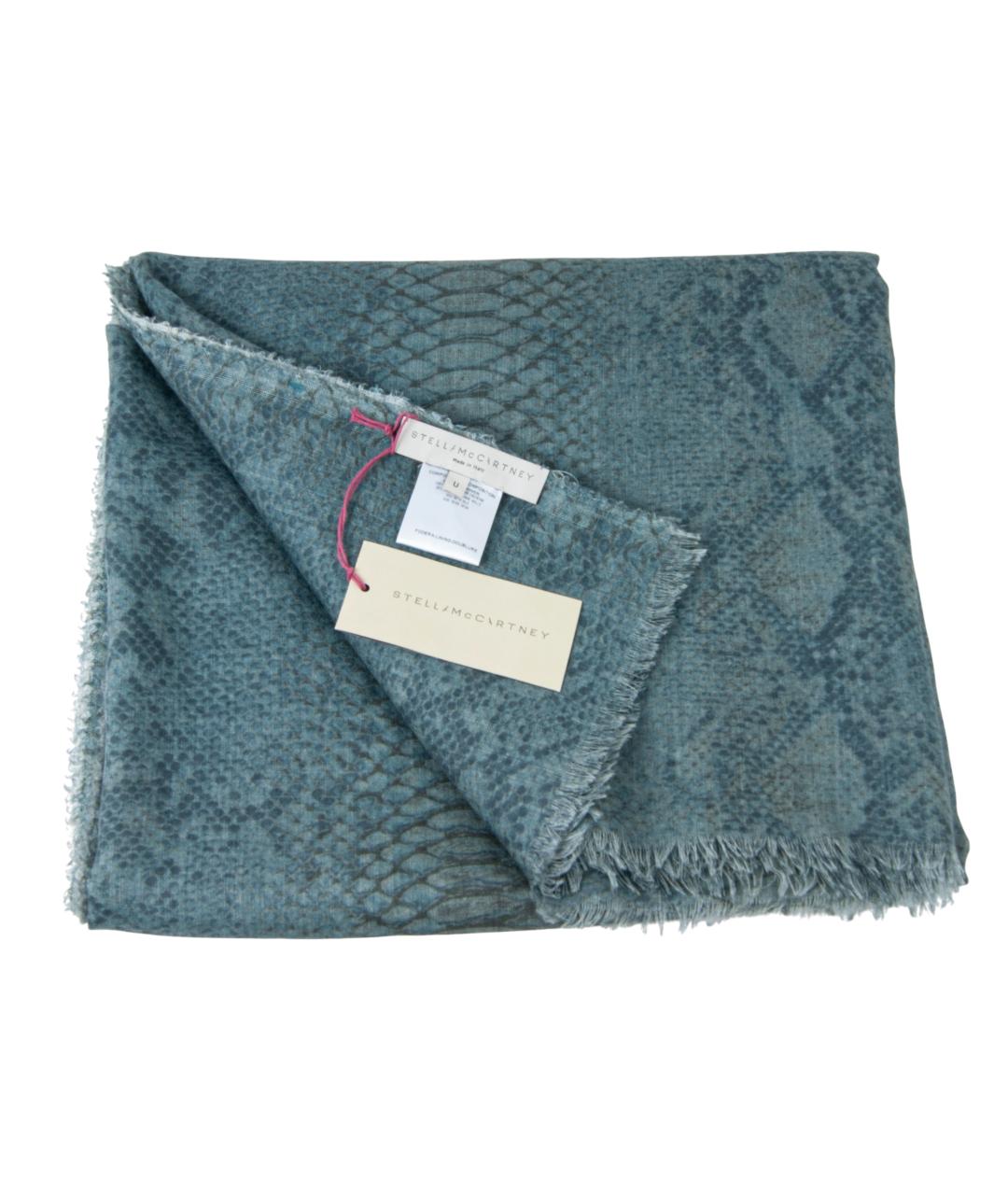 STELLA MCCARTNEY Зеленый кашемировый шарф, фото 3