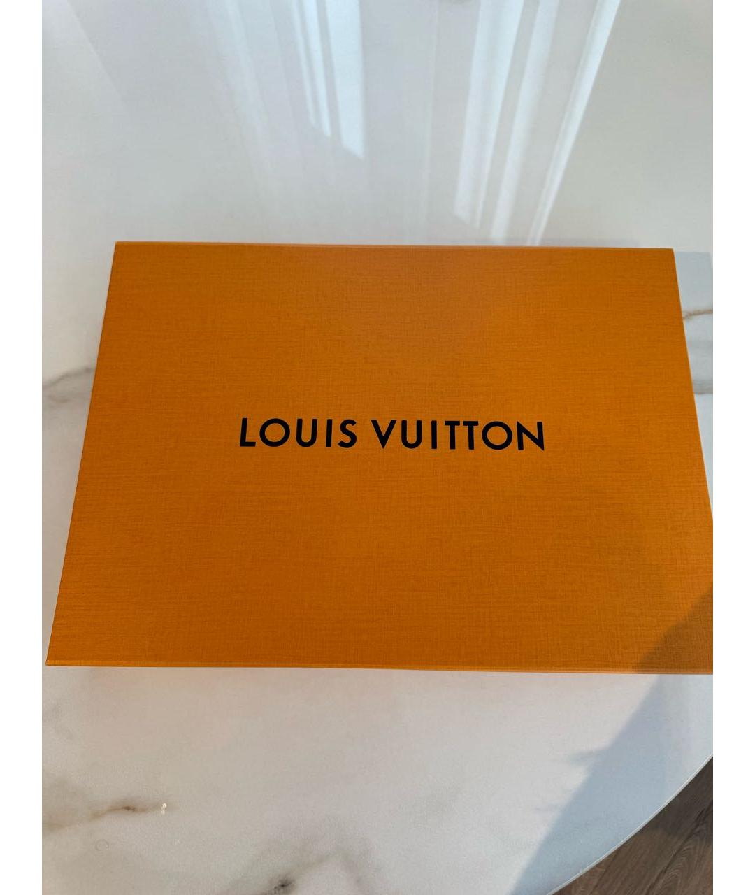 LOUIS VUITTON Розовый шелковый платок, фото 3