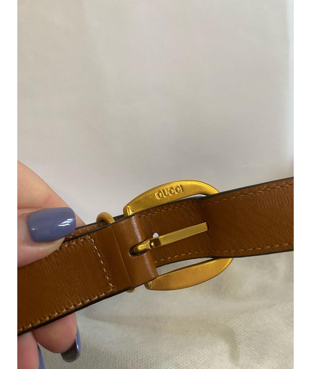 GUCCI Оранжевая замшевая сумка через плечо, фото 7