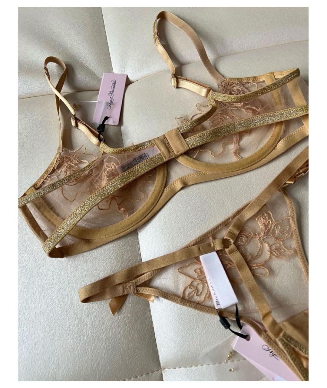 AGENT PROVOCATEUR Золотой комплекты, фото 6