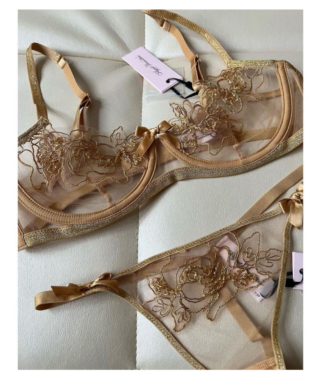 AGENT PROVOCATEUR Золотой комплекты, фото 5