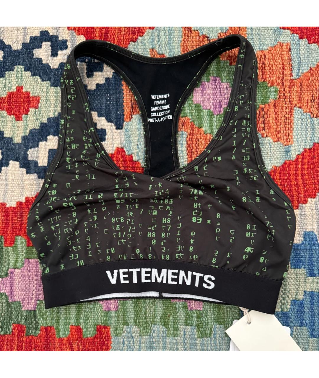 VETEMENTS Зеленая майка, фото 5