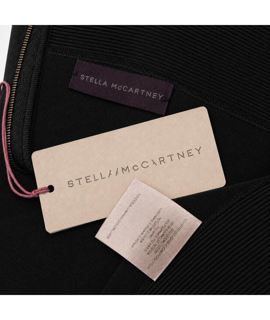 STELLA MCCARTNEY Черные хлопковые брюки узкие, фото 6