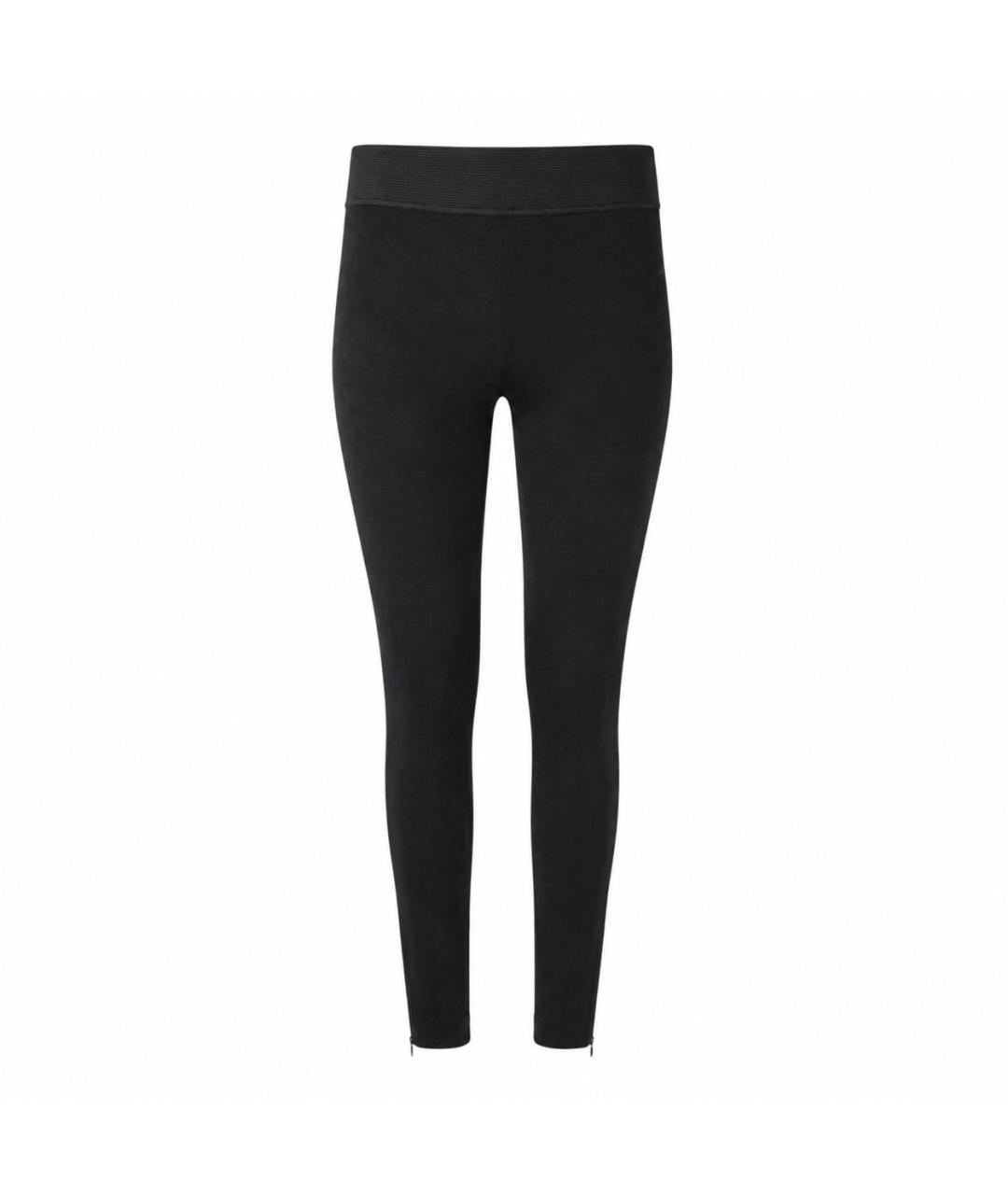 STELLA MCCARTNEY Черные хлопковые брюки узкие, фото 1