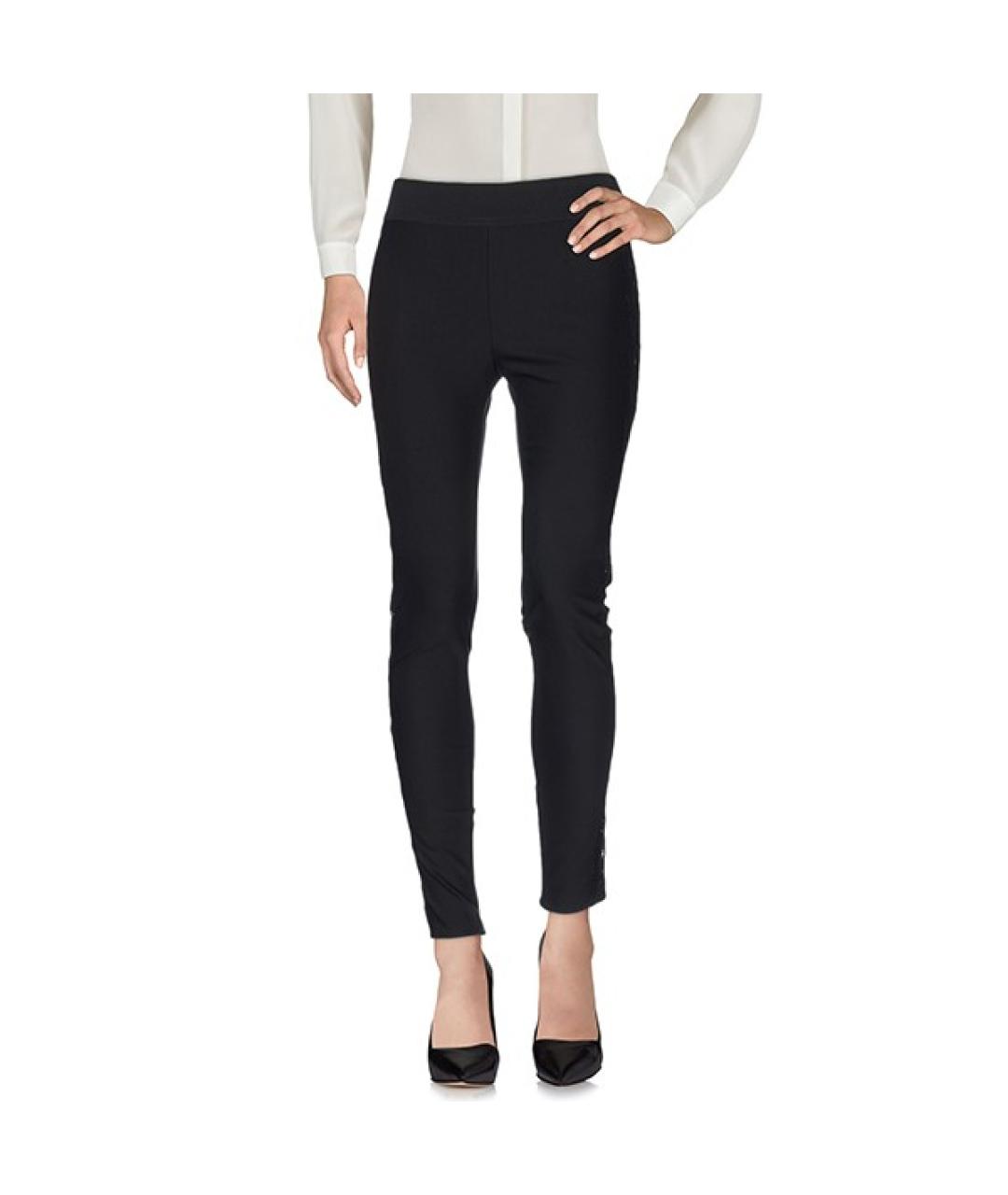 STELLA MCCARTNEY Черные хлопковые брюки узкие, фото 6