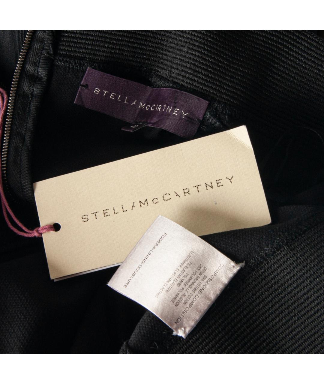 STELLA MCCARTNEY Черные хлопковые брюки узкие, фото 6
