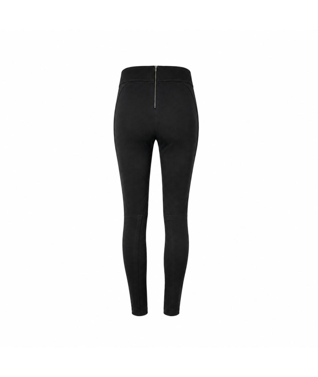 STELLA MCCARTNEY Черные хлопковые брюки узкие, фото 3