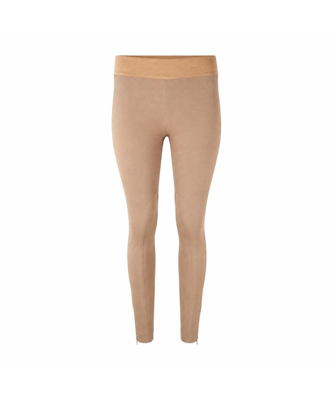 STELLA MCCARTNEY Бежевые хлопковые брюки узкие, фото 1