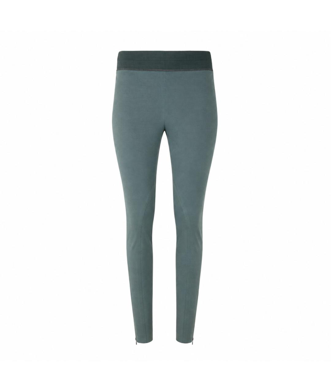 STELLA MCCARTNEY Бирюзовые хлопковые брюки узкие, фото 1