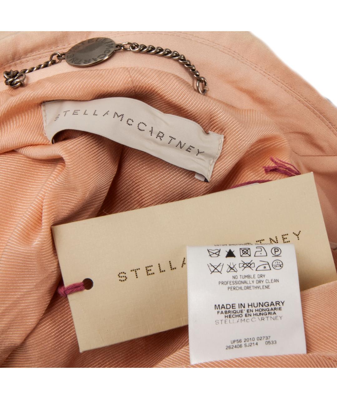 STELLA MCCARTNEY Бежевый шелковый жакет/пиджак, фото 4
