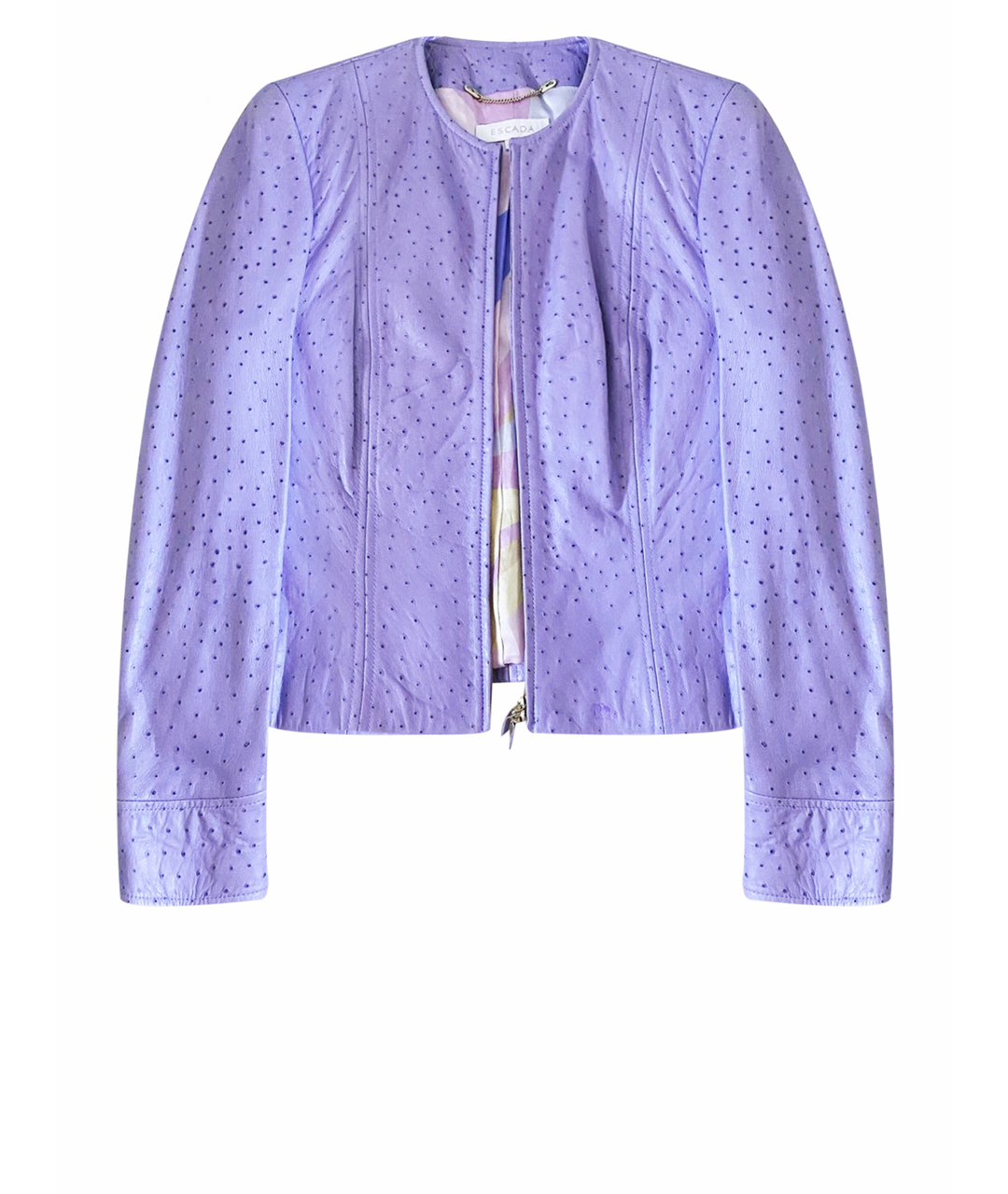 ESCADA Фиолетовая кожаная куртка, фото 1