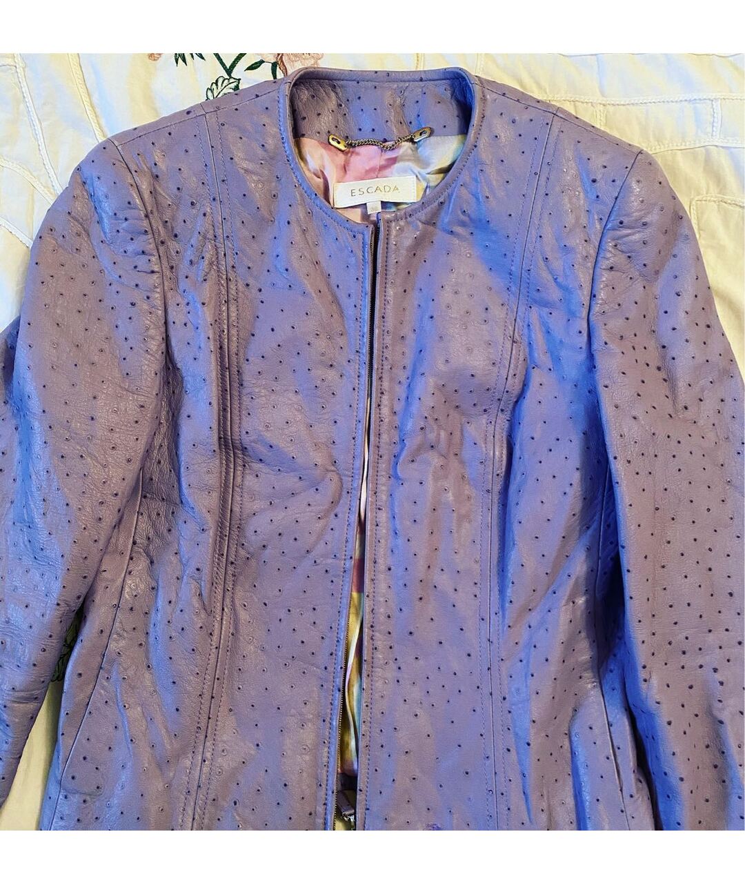 ESCADA Фиолетовая кожаная куртка, фото 6
