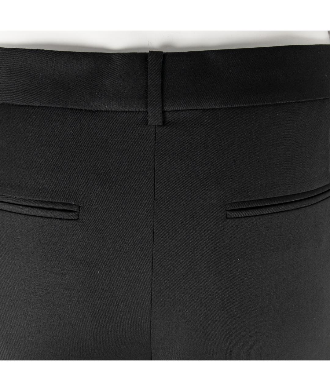 STELLA MCCARTNEY Черные шерстяные прямые брюки, фото 5