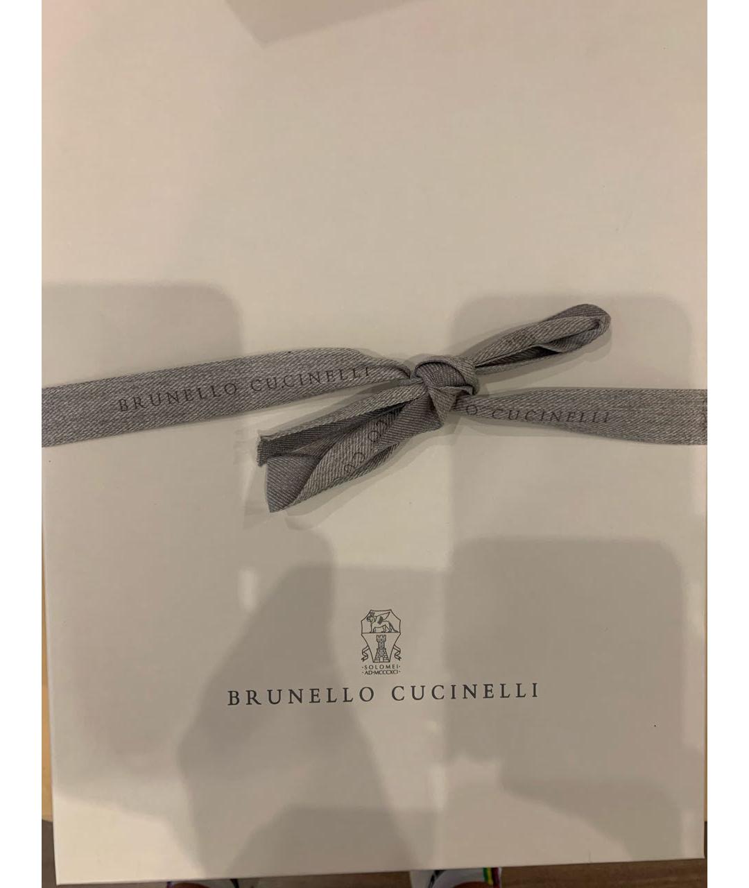 BRUNELLO CUCINELLI Голубая хлопковая кэжуал рубашка, фото 5