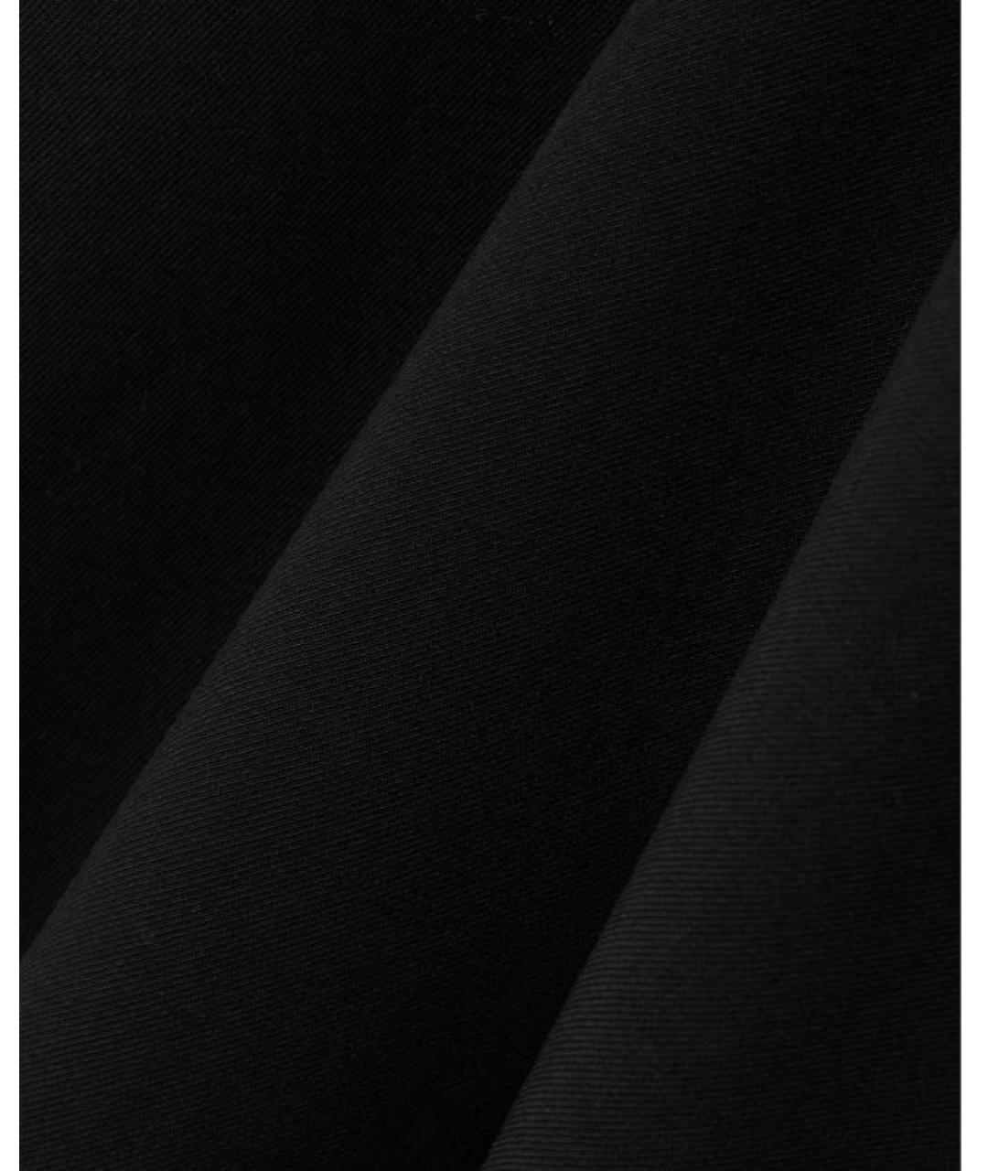LOULOU STUDIO Черная шерстяная юбка миди, фото 2