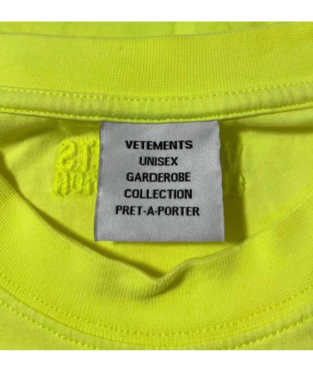 VETEMENTS Хлопковая футболка, фото 5