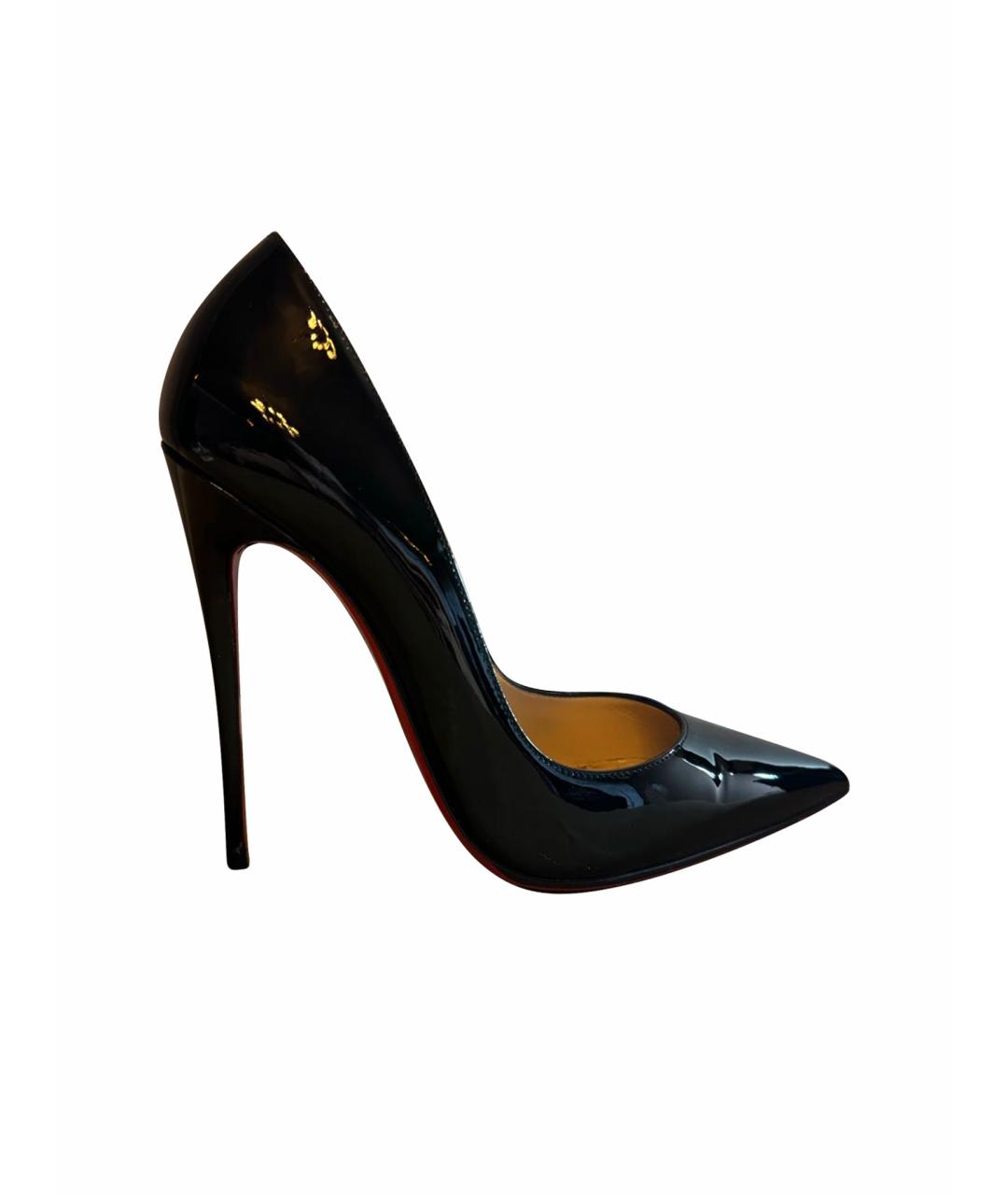 CHRISTIAN LOUBOUTIN Черные туфли из лакированной кожи, фото 1