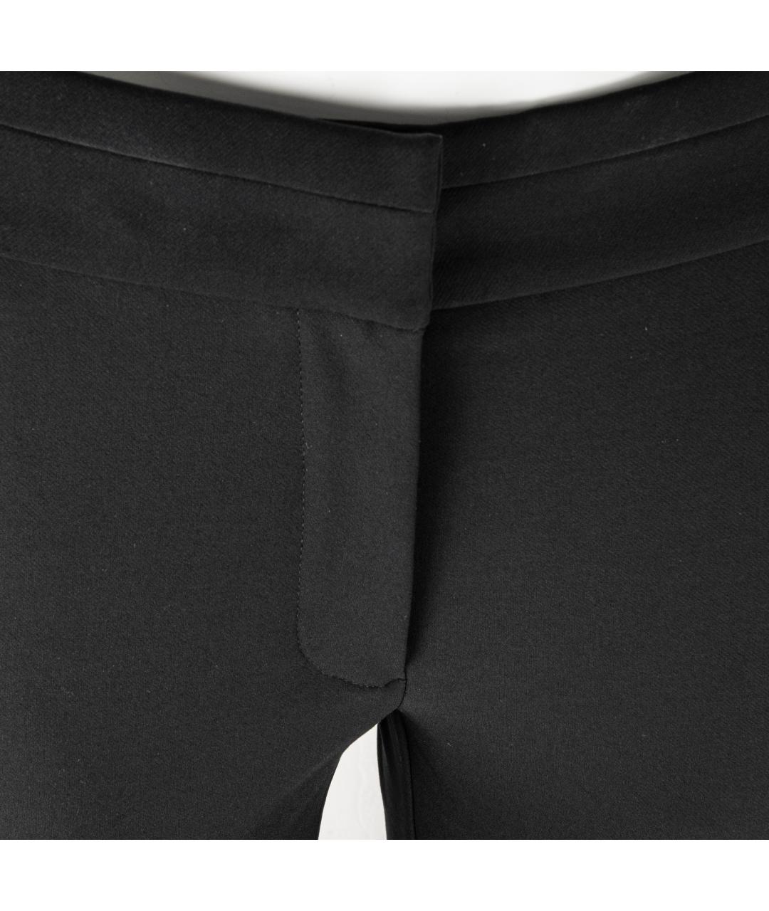 STELLA MCCARTNEY Черные хлопковые брюки узкие, фото 2