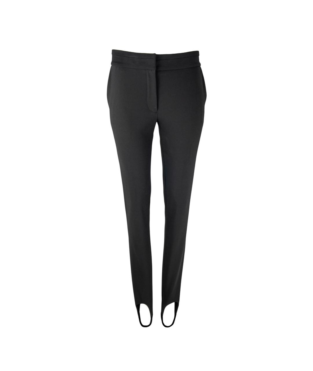 STELLA MCCARTNEY Черные хлопковые брюки узкие, фото 1