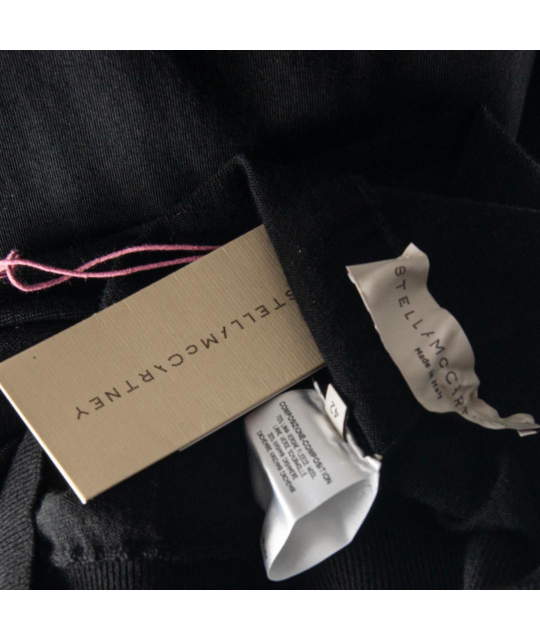 STELLA MCCARTNEY Черные шерстяные леггинсы и велосипедки, фото 4