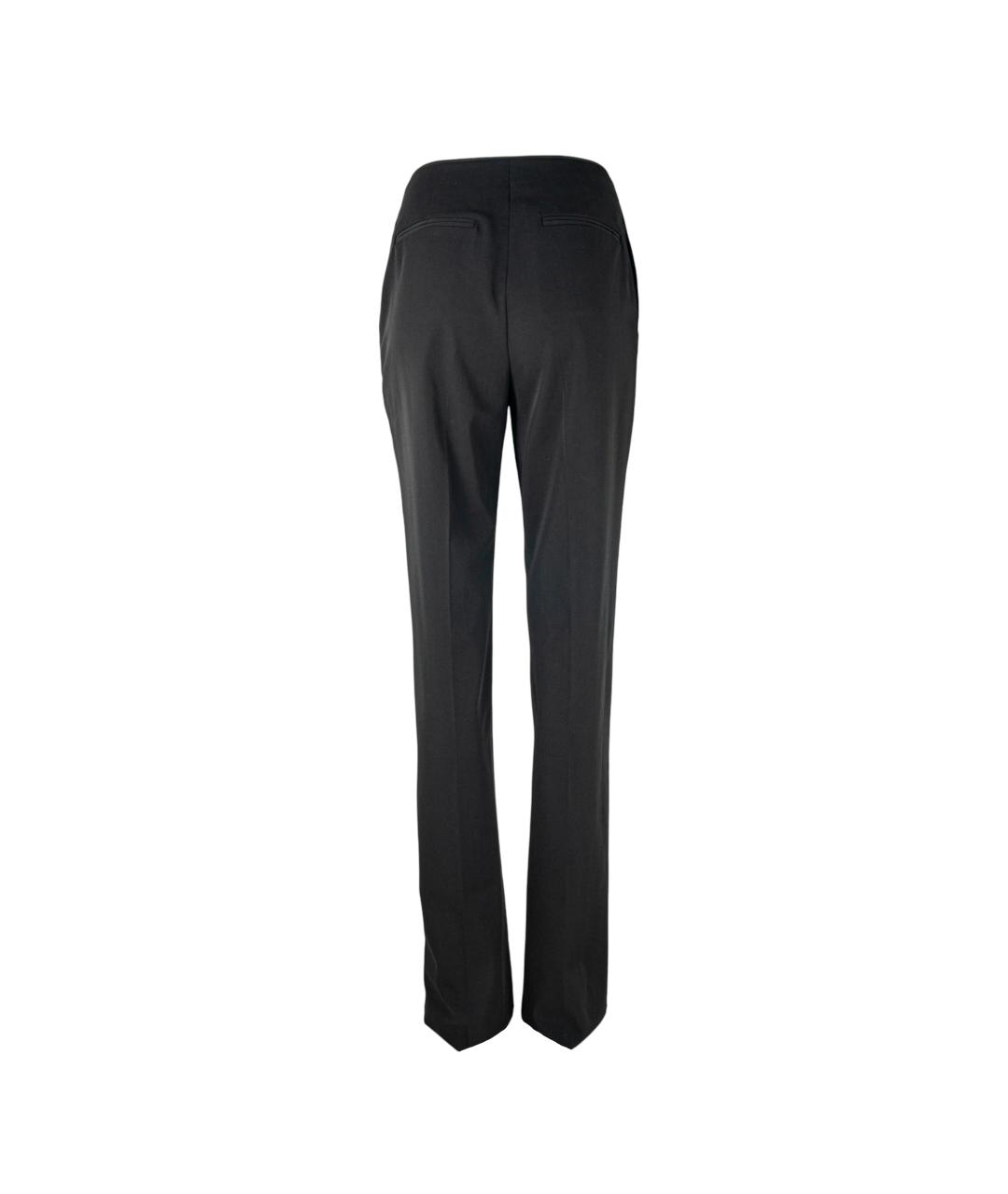 STELLA MCCARTNEY Черные шерстяные прямые брюки, фото 3
