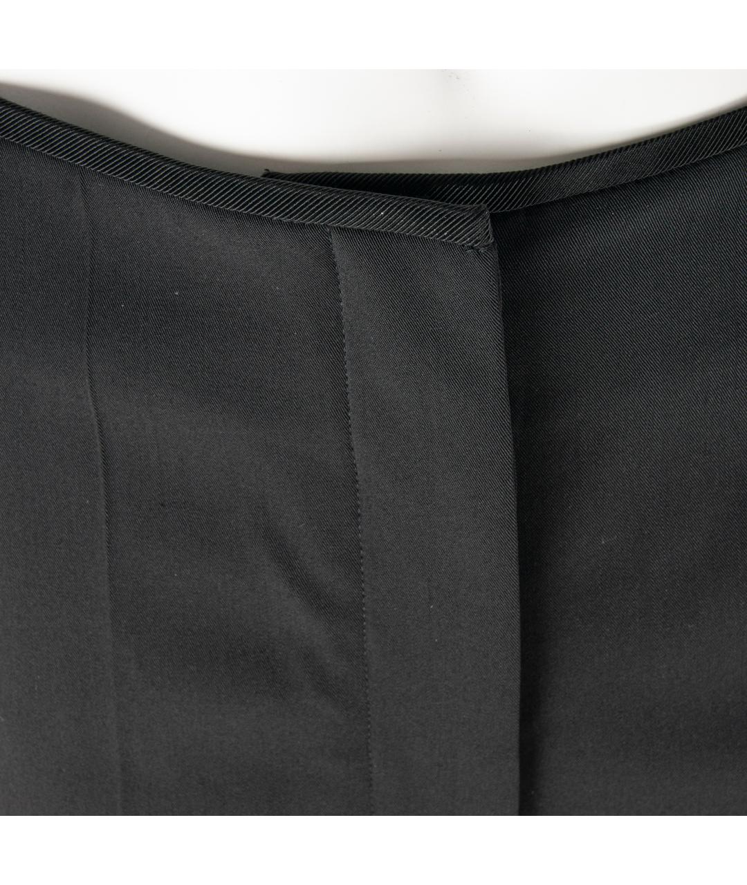 STELLA MCCARTNEY Черные шерстяные прямые брюки, фото 2