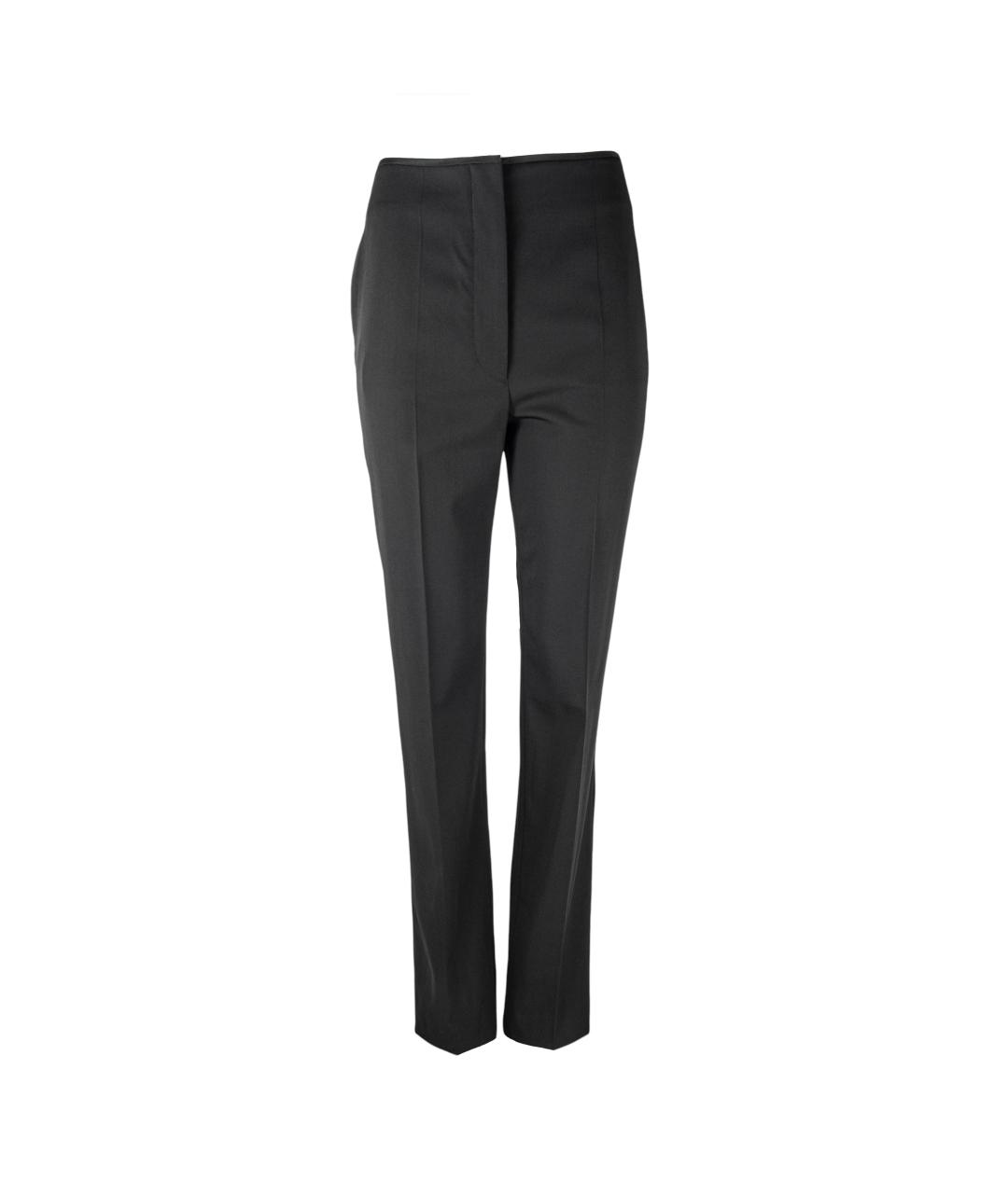 STELLA MCCARTNEY Черные шерстяные прямые брюки, фото 1